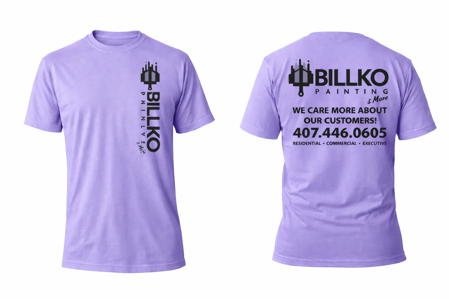 Billko painting dry fit mockups